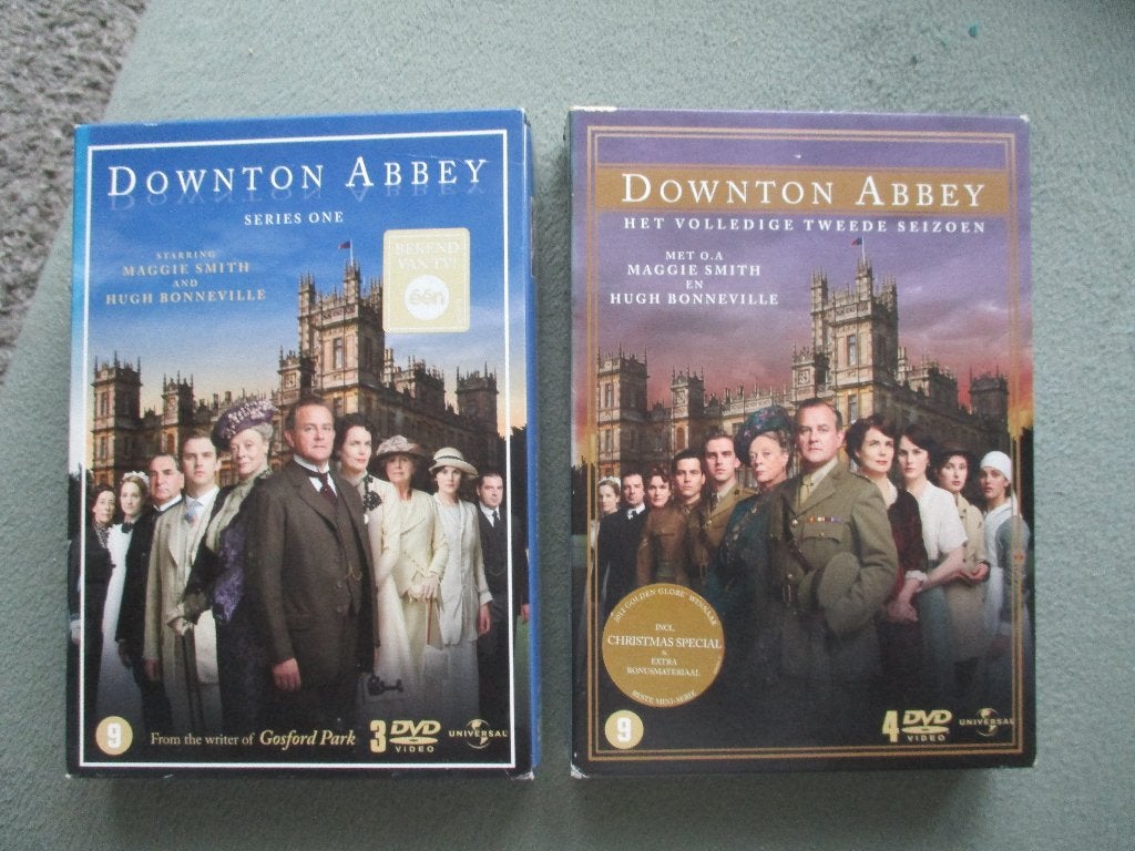 2 dvd boxen downton abbey, Gebruikt, Nederlands, Ophalen of Verzenden, Drama