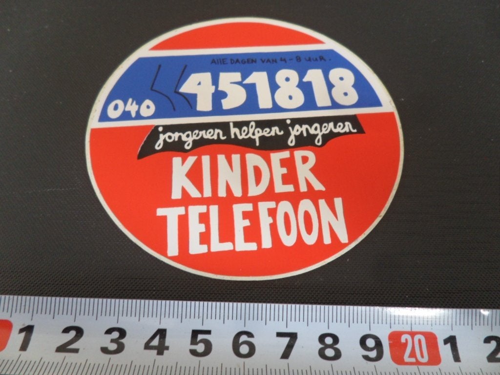 sticker EHV jongeren helpen jongeren KINDERTELEFOON, Ophalen, Zo goed als nieuw