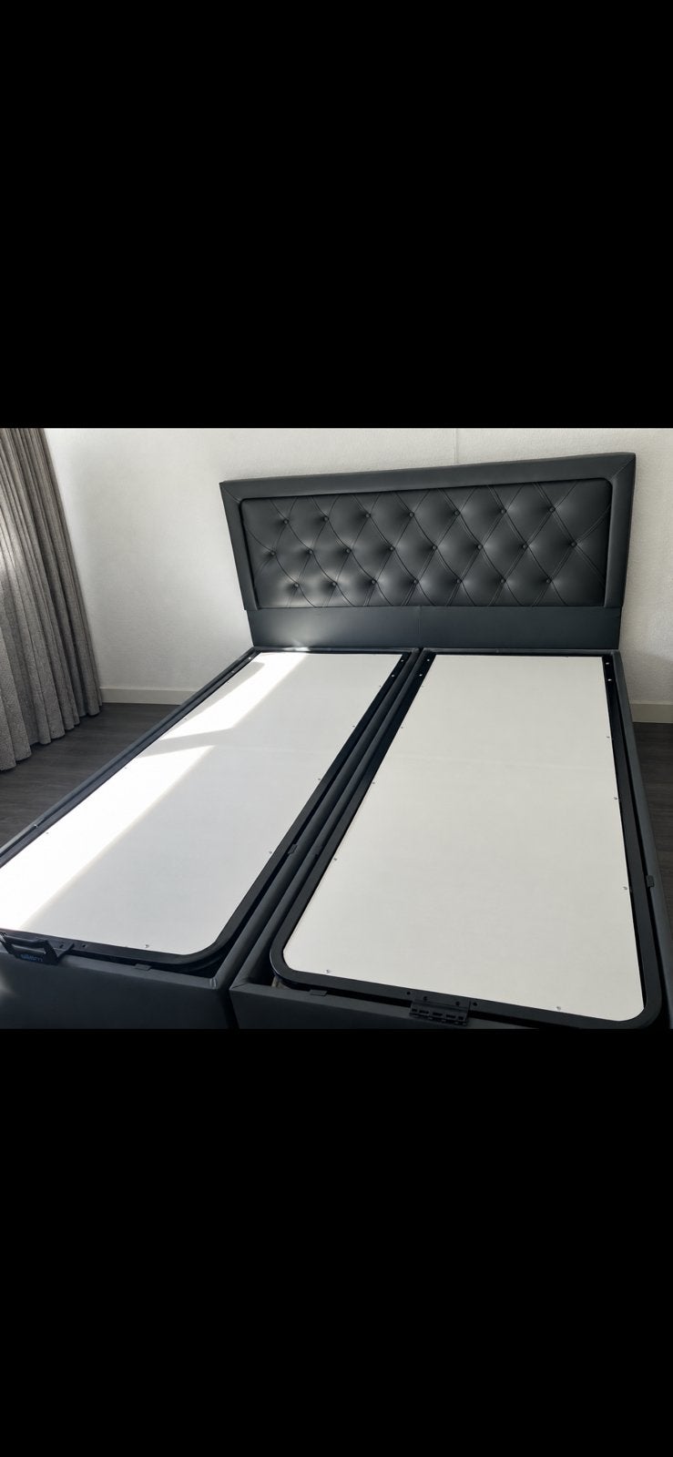 Bed + nachtkastjes + lampen v.a. €180,-, Ophalen, Gebruikt, Tweepersoons, Landelijk