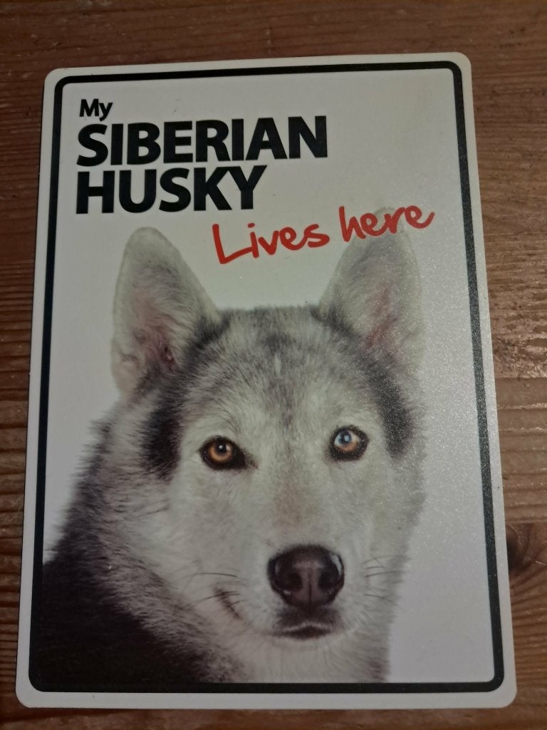 Husky bewakingsbord, Ophalen, Zo goed als nieuw