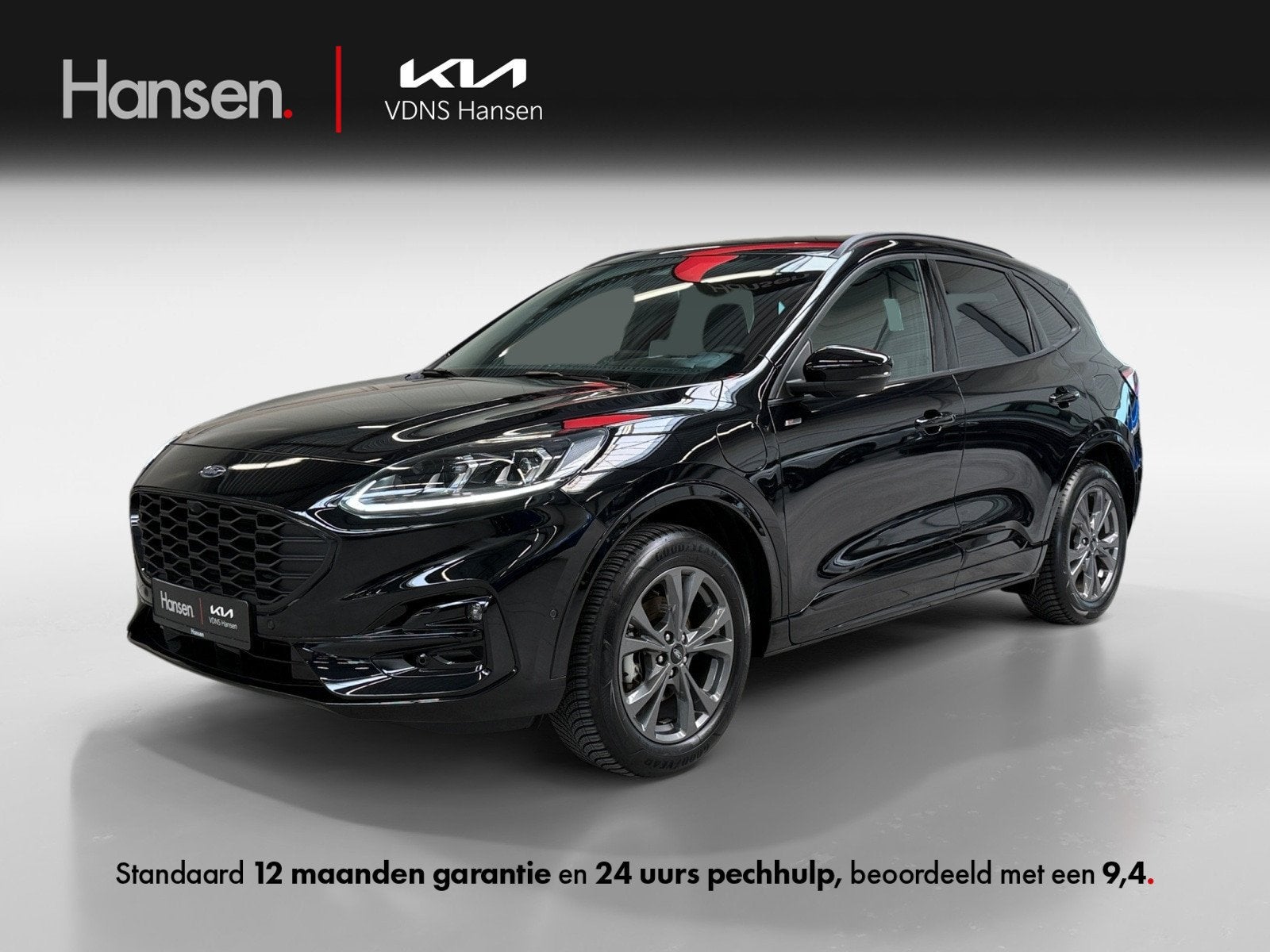 Ford Kuga 2.5 PHEV ST-Line X I Elek. Trekhaak I HUD I Adapti, Auto's, Automaat, Gebruikt, Zwart, 4 cilinders