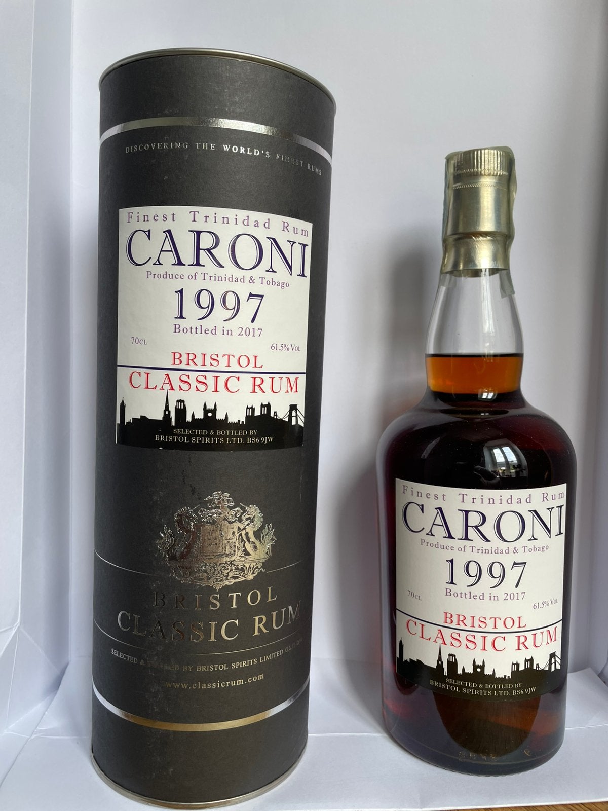 Rum Caroni Bristol 1997, Verzenden, Zo goed als nieuw, Frankrijk, Rode wijn