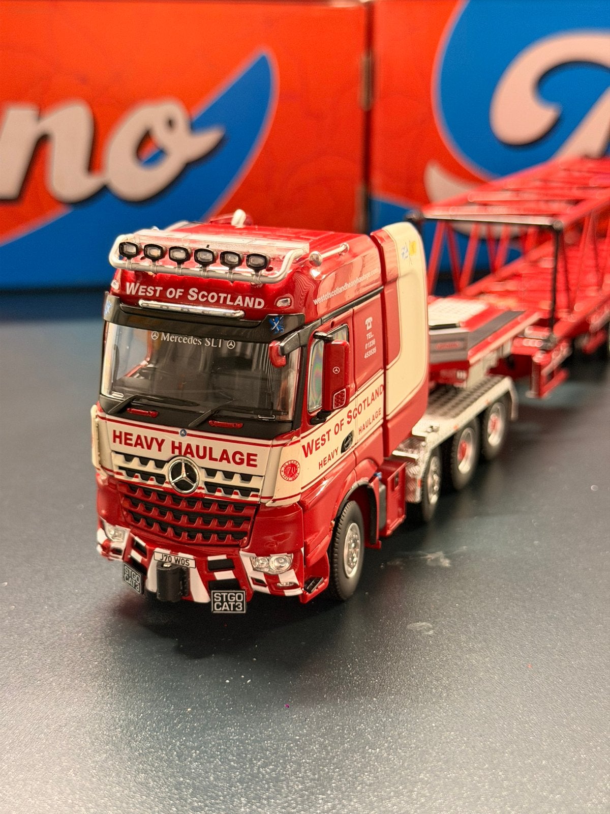 IMC West of Scotland Mercedes Arocs + Nooteboom dieplader, Hobby en Vrije tijd, Ophalen of Verzenden, Zo goed als nieuw, Bus of Vrachtwagen