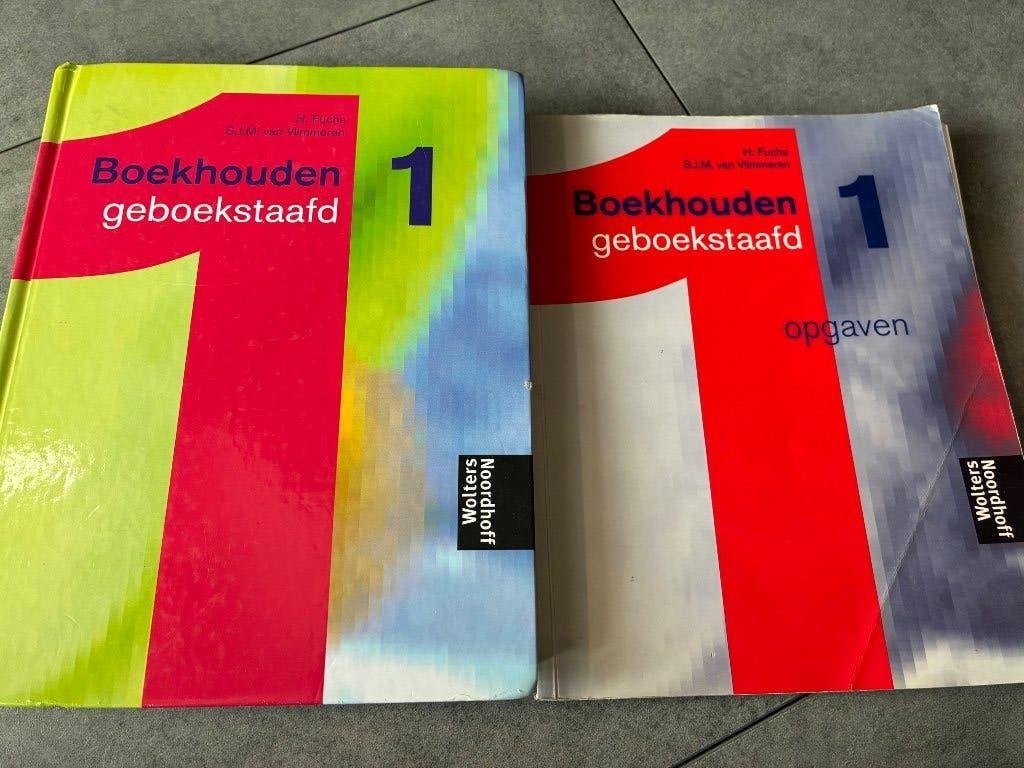 Boekhouden gestaafd 1 boek en opgavenboek, Ophalen of Verzenden, Beta, Gelezen