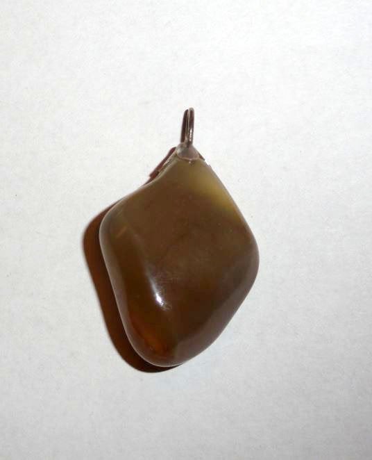 Hanger Agaat Bruin edelsteen, Verzenden, Zo goed als nieuw