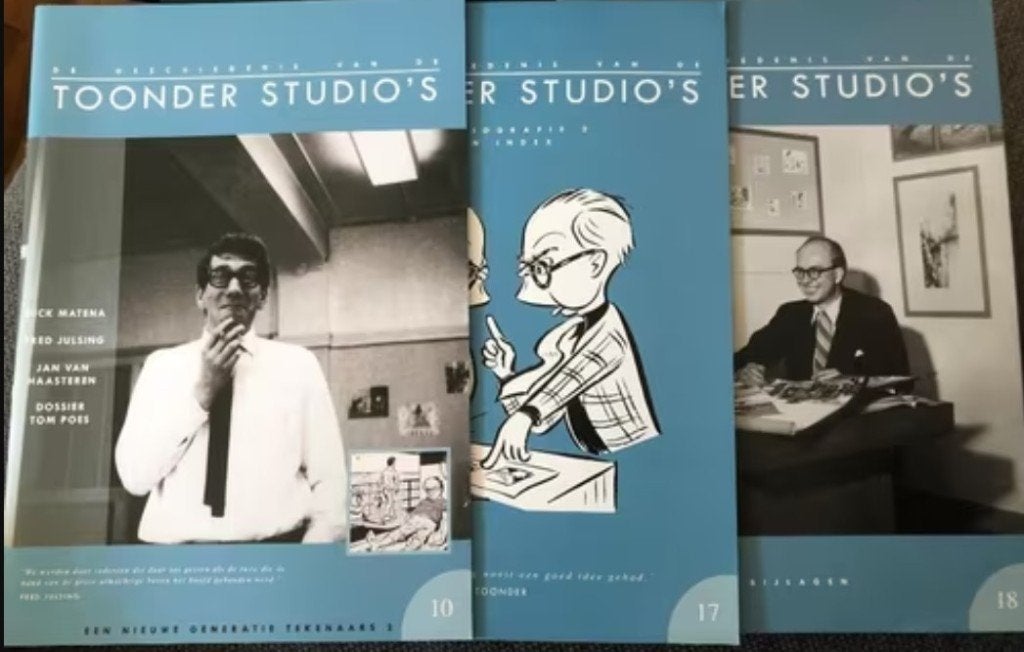 de geschiedenis van de toonder studio 's 3x 10, 17 en 18 C10, Meerdere stripboeken, Ophalen of Verzenden, Zo goed als nieuw