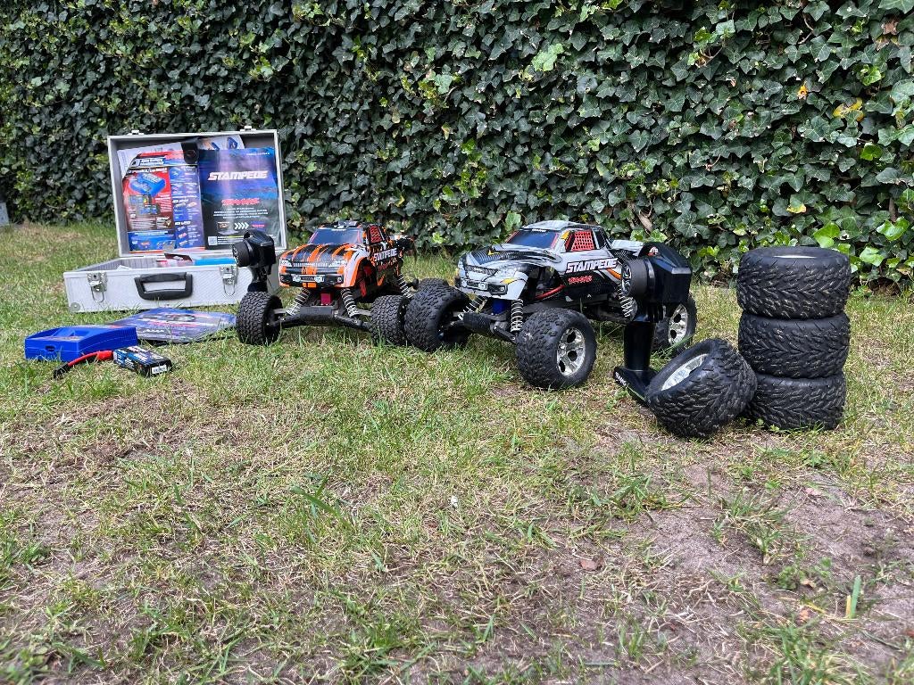 Traxxas Stampede 2x, Hobby en Vrije tijd, Modelbouw | Radiografisch | Auto's, Gebruikt, Schaal 1:10, Onderdeel, RTR (Ready to Run)
