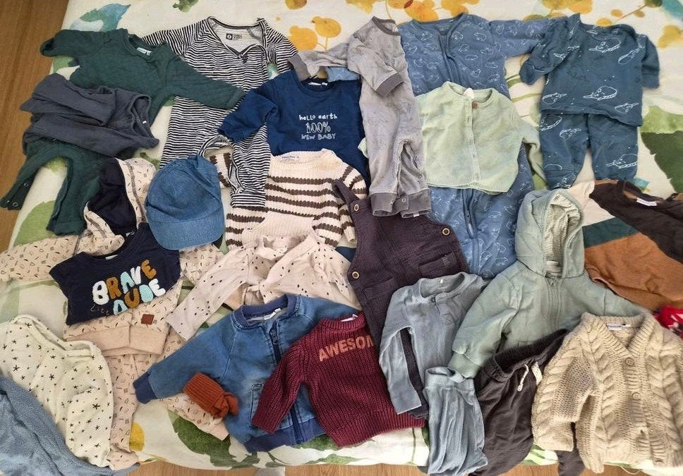 Bijna gratis! Herfst Babykleding pakket maat 56-62, diverse, Ophalen, Gebruikt, Jongetje of Meisje, Diverse merken