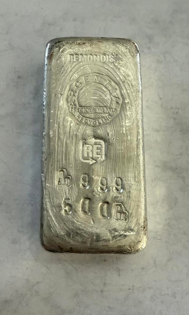 500 gram zilver Remondis - Argentia 999 zilver, Ophalen of Verzenden, Zilver