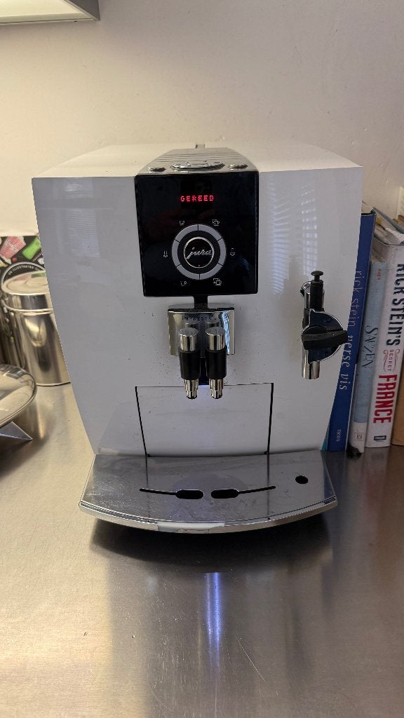 JURA Impressa J5 wit hoogglans | gereviseerd door JURA, Ophalen, Gebruikt, Koffiemachine, 2 tot 4 kopjes