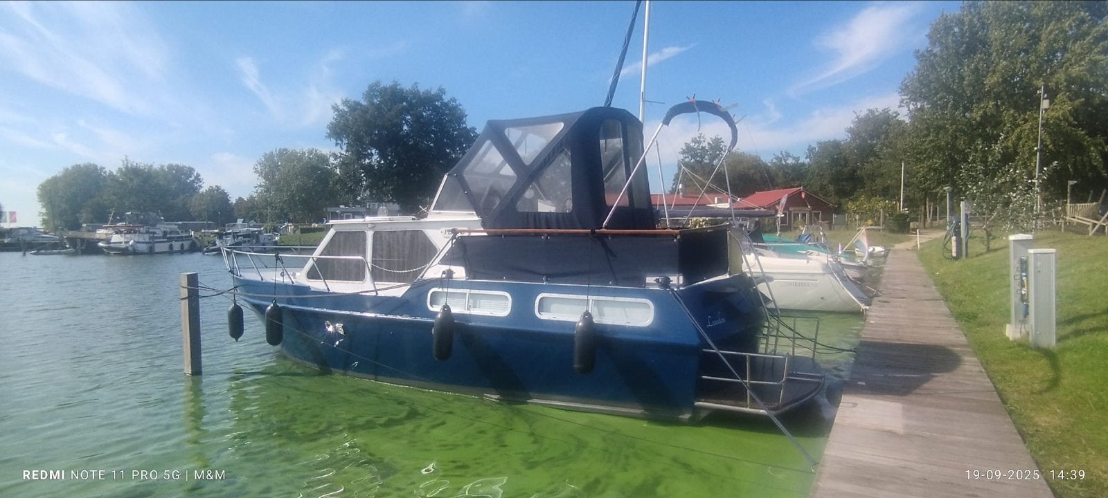 Stalen Motorjacht met Kajuit en Dieselmotor, Watersport en Boten, Motorboten en Motorjachten, Overige merken, Gebruikt, Binnenboordmotor