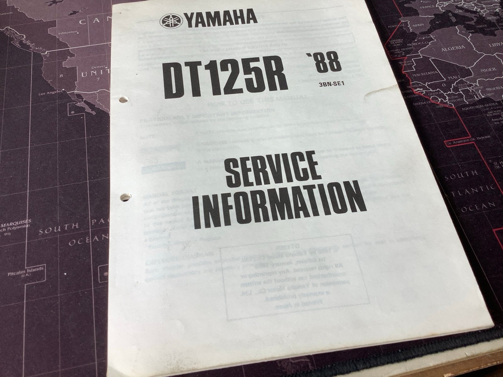 Yamaha DT125R '88 Service Informatie Handleiding. (14), Motoren, Verzenden, Yamaha