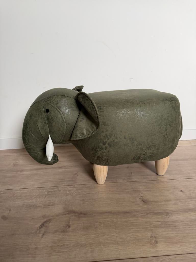 Leuke olifant poef, Huis en Inrichting, Ophalen of Verzenden, Zo goed als nieuw, Overige materialen