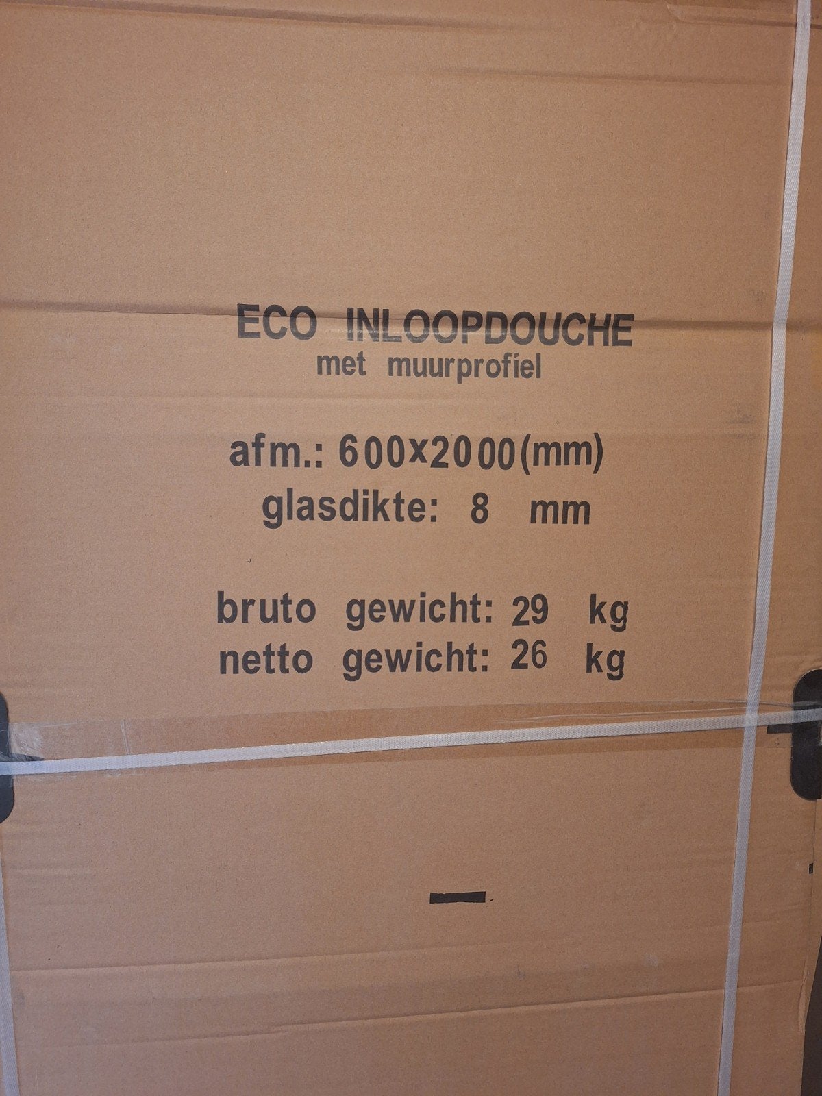 Inloopdouche, Doe-het-zelf en Verbouw, Sanitair, Ophalen, Glas, Douche
