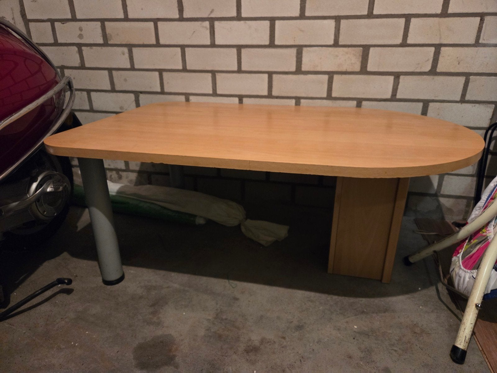 Eetkamertafel en Salontafel, Ophalen
