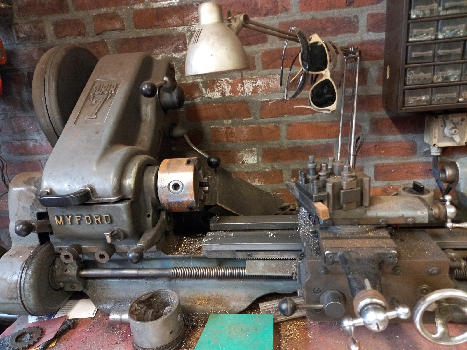 Myford Super 7 Metaaldraaibank met accessoires, Ophalen, Gebruikt, Metaaldraaibank, Minder dan 500 mm