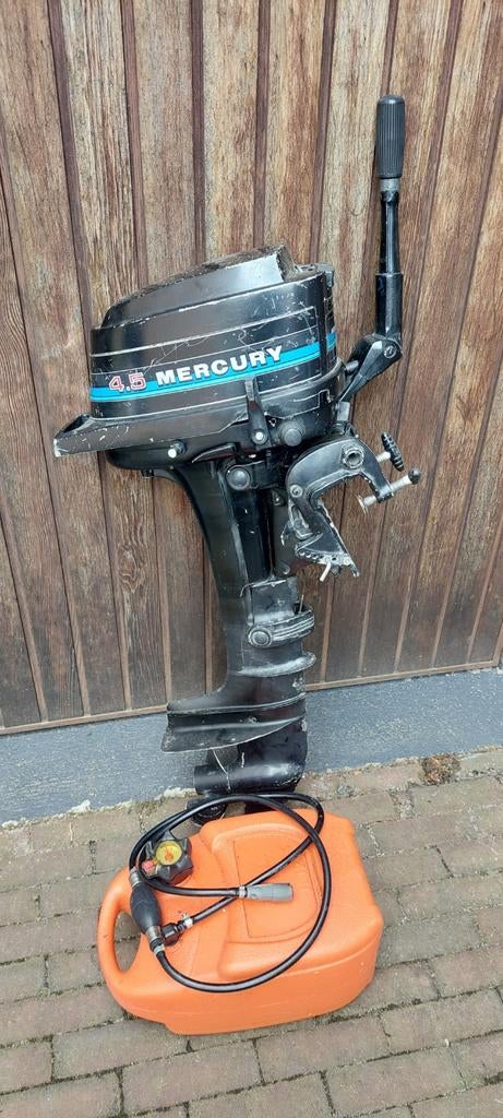 Buitenboordmotor mercury 2 takt 4,5 pk, Ophalen, Gebruikt, Benzine
