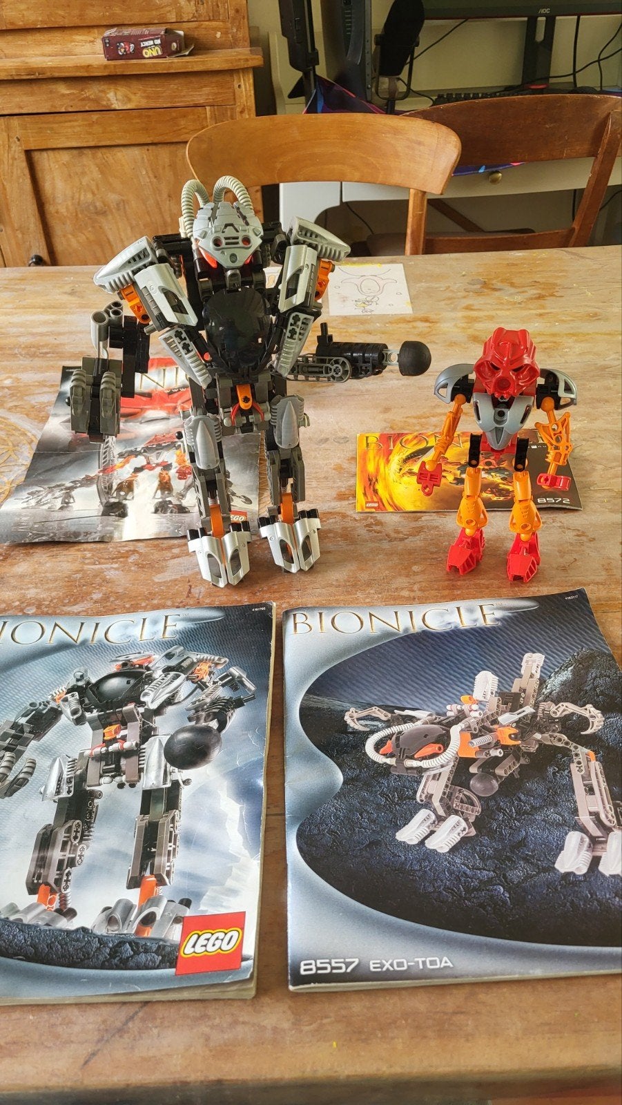 lego bionicle 8557 exo-tao met 2 instructieboekjes en 8672, Kinderen en Baby's, Speelgoed | Duplo en Lego, Bionicle, Lego, Ophalen of Verzenden