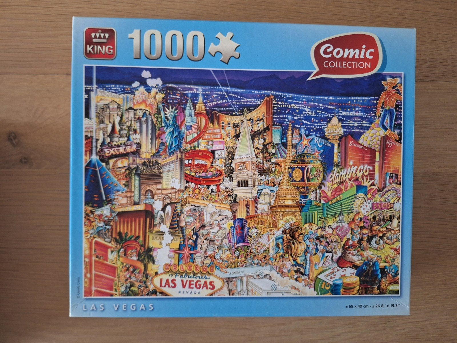 King, Las Vegas Comic Collection, puzzel 1000 stukjes
Rookvr, Ophalen of Verzenden, 500 t/m 1500 stukjes, Zo goed als nieuw, Legpuzzel