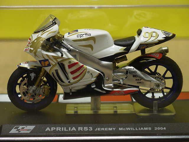 Jeremy McWilliams Aprilia RS3 2004 1:24, Overige merken, Serviceclientele@altaya.be, Nieuw, Ophalen of Verzenden