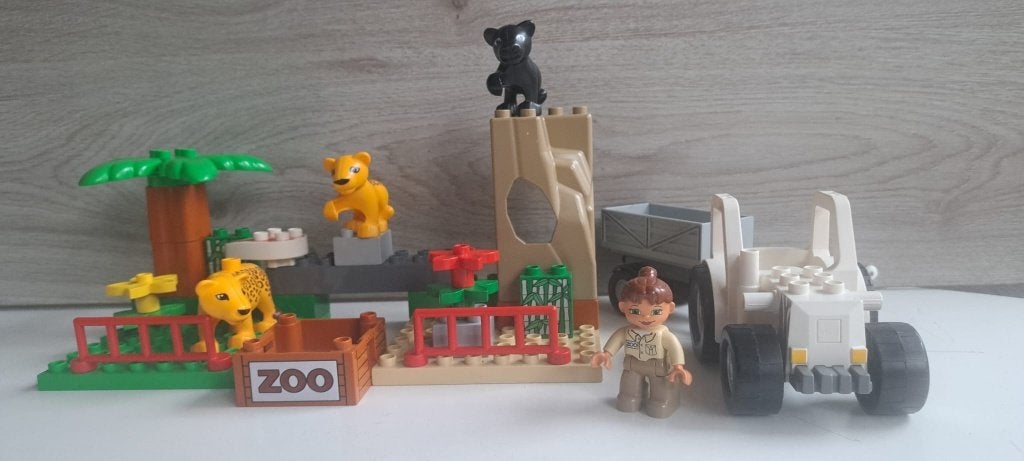 Duplo 4971 Zoo voertuigen, Ophalen of Verzenden, Zo goed als nieuw, Complete set, Duplo