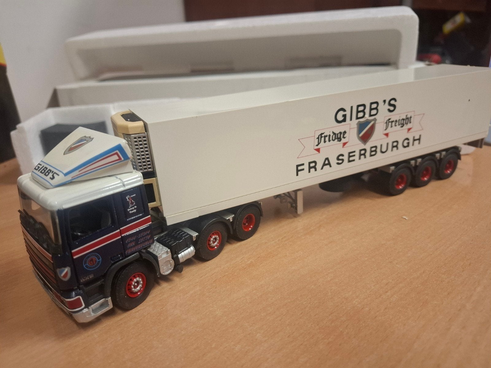 Leyland Daf 95 GIBBB-S  Tekno 1:50, Ophalen of Verzenden, Zo goed als nieuw, Bus of Vrachtwagen, Tekno