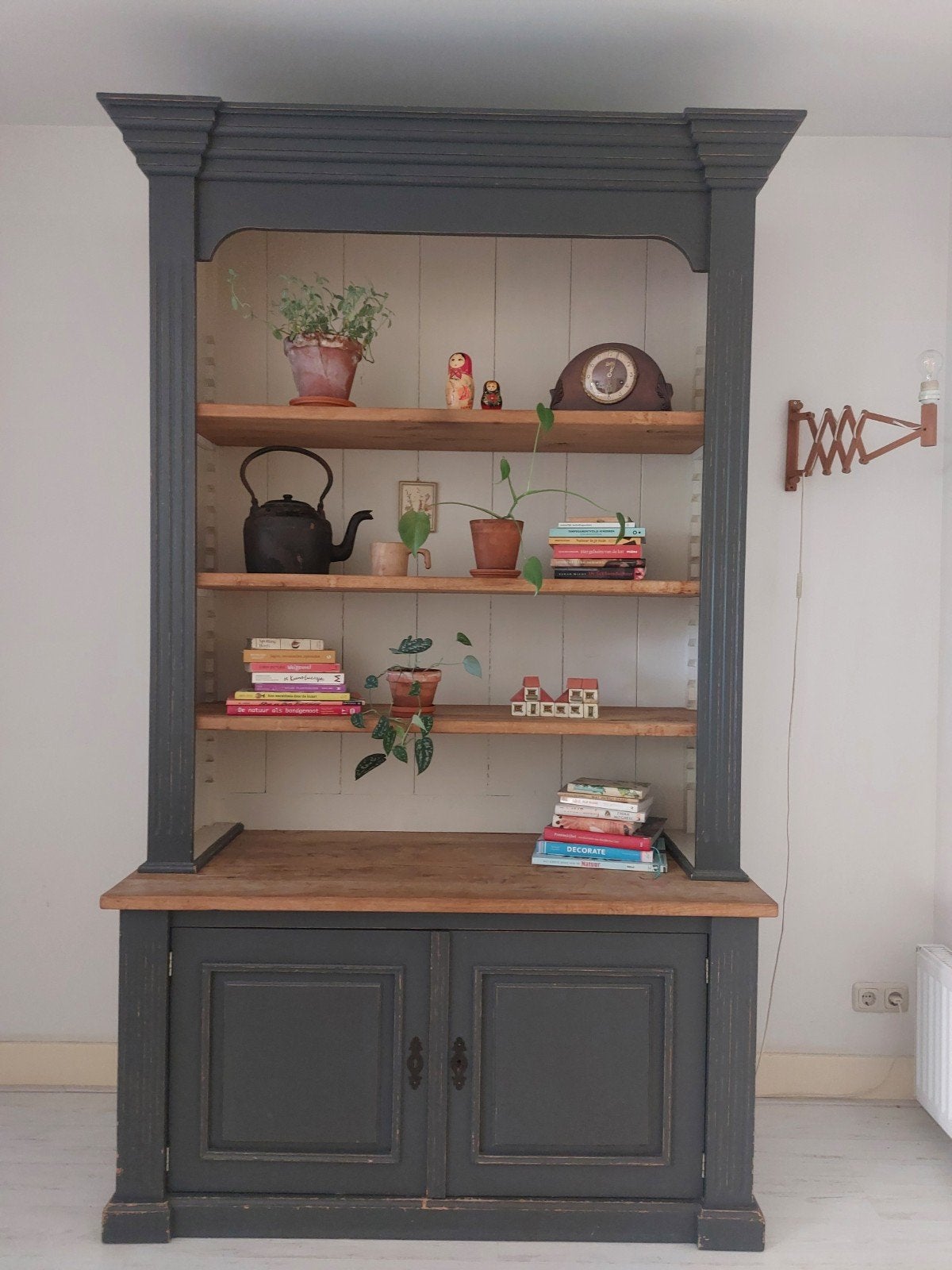 Stoere buffetkast met massief eiken planken, Ophalen, 100 tot 150 cm, 200 cm of meer, Eikenhout