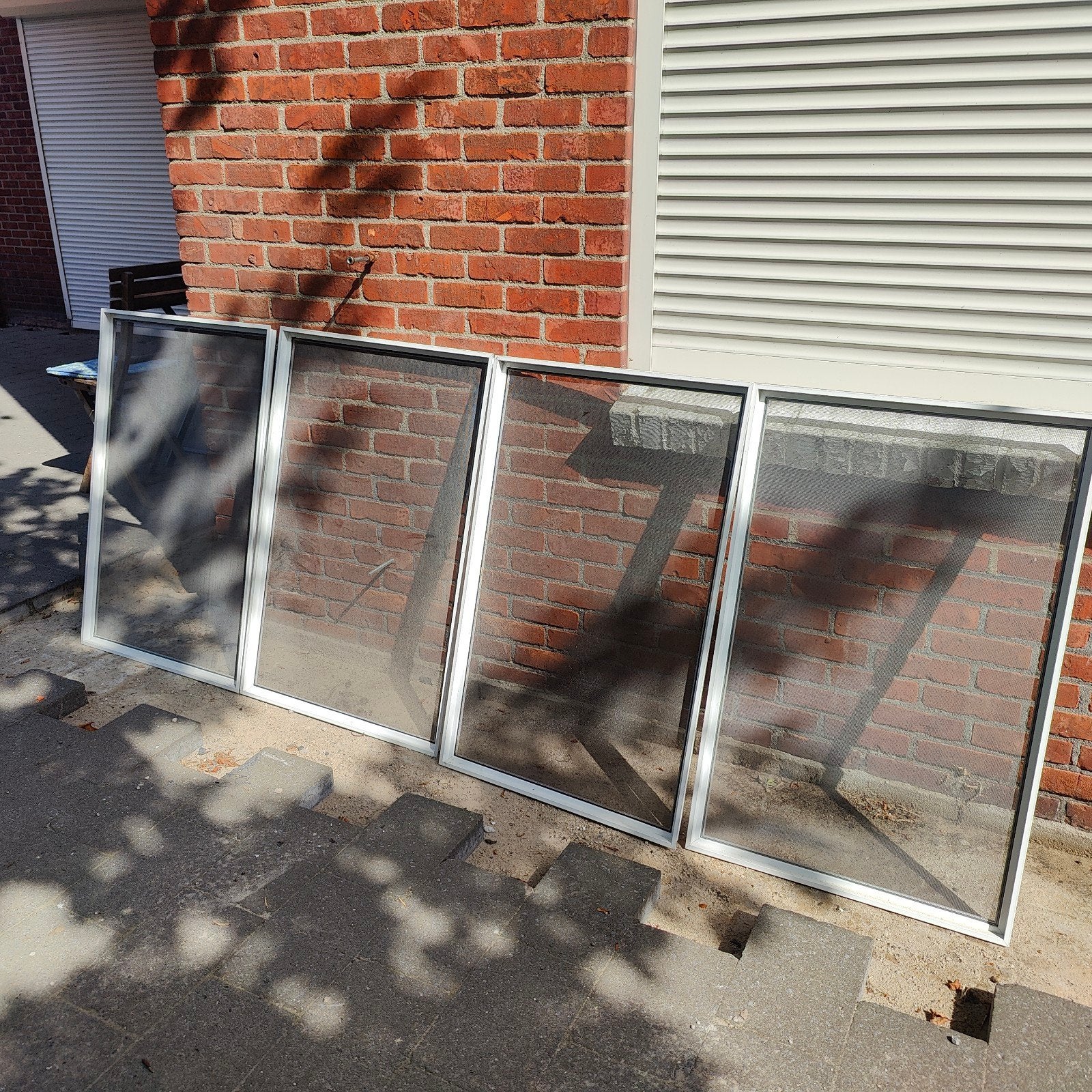 4 Aluminium horren met kattengaas (59x93 cm), Doe-het-zelf en Verbouw, Deuren en Horren, Ophalen, Minder dan 80 cm, Overige typen