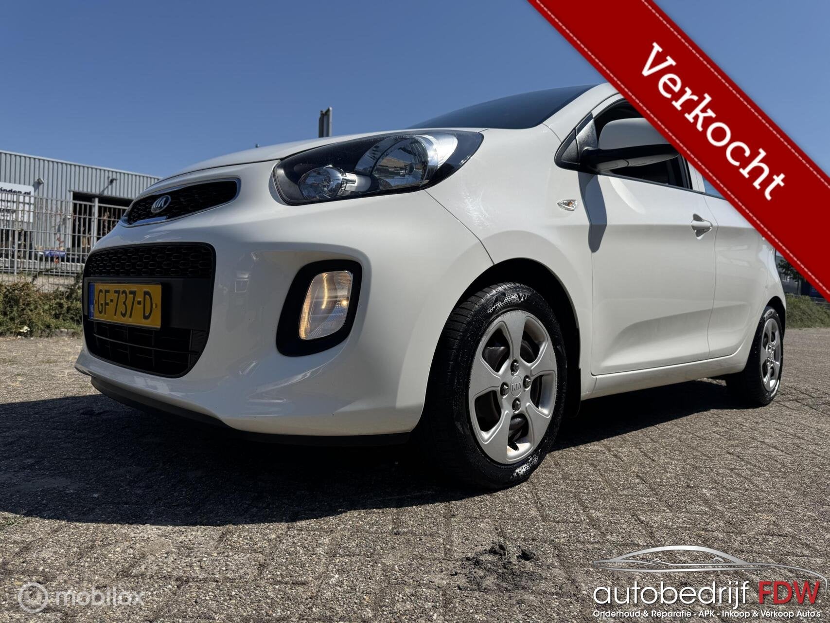 Kia Picanto 1.0 CVVT/5DEURS/AIRCO/ELEKTR.RAMEN/NAP/, Euro 5, Gebruikt, Wit, Origineel Nederlands