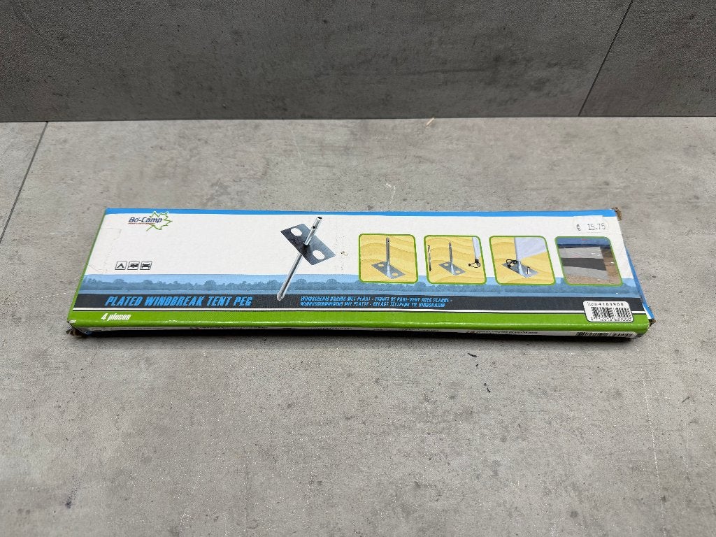 BoCamp Windscherm haring met plaat - NIEUW - 11155, Caravans en Kamperen, Kampeeraccessoires, Ophalen of Verzenden, Nieuw