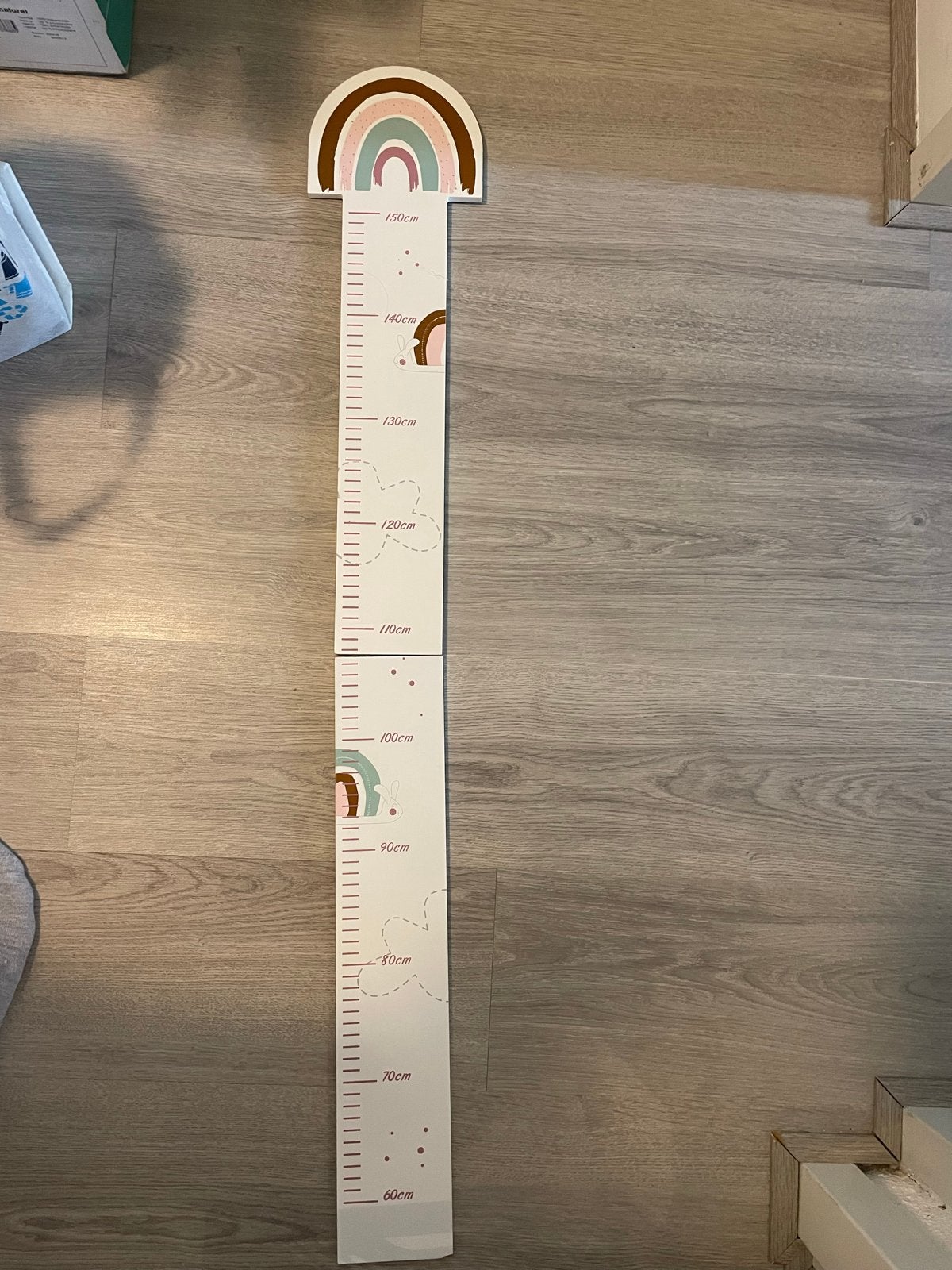 Groeimeter regenboog - Houten meetlat voor kinderkamer, Overige merken, Ophalen of Verzenden, Zo goed als nieuw, Wanddecoratie
