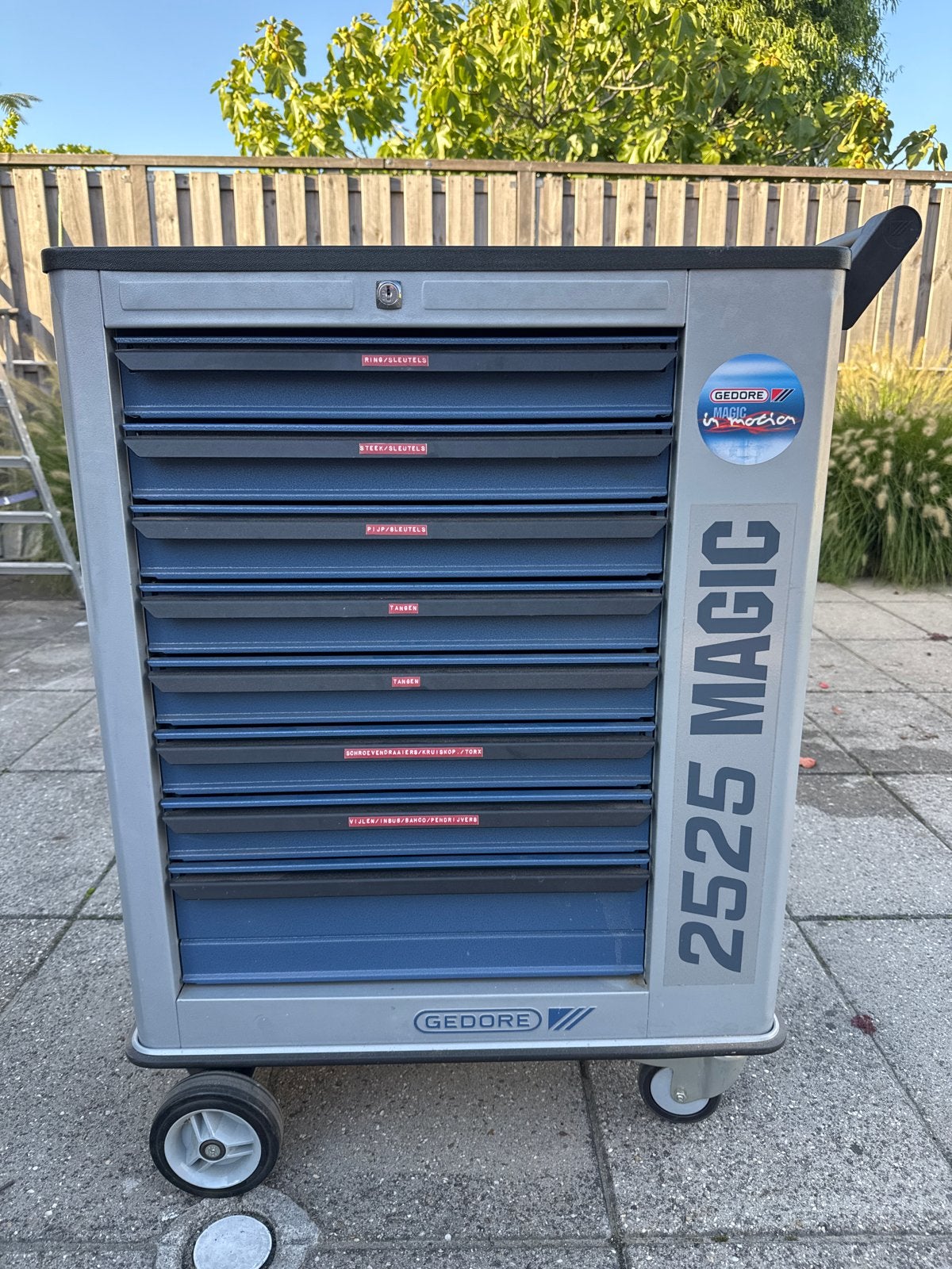 Gedore 2525 Magic Gereedschapswagen met inhoud, Ophalen, Gebruikt, Gereedschapsopslag, Gedore