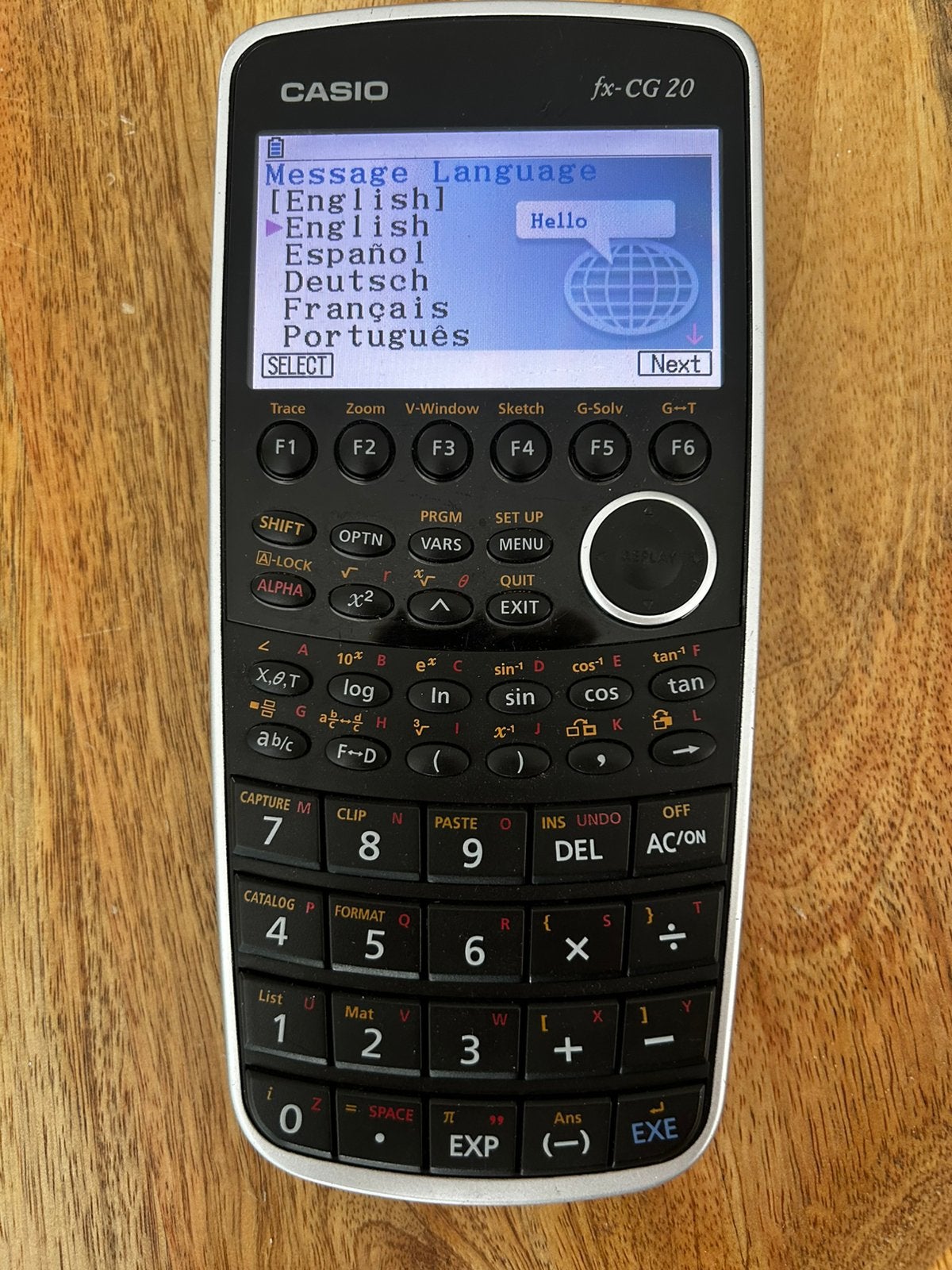 Casio FX-CG20 grafische rekenmachine, Diversen, Rekenmachines, Ophalen of Verzenden, Grafische rekenmachine, Zo goed als nieuw