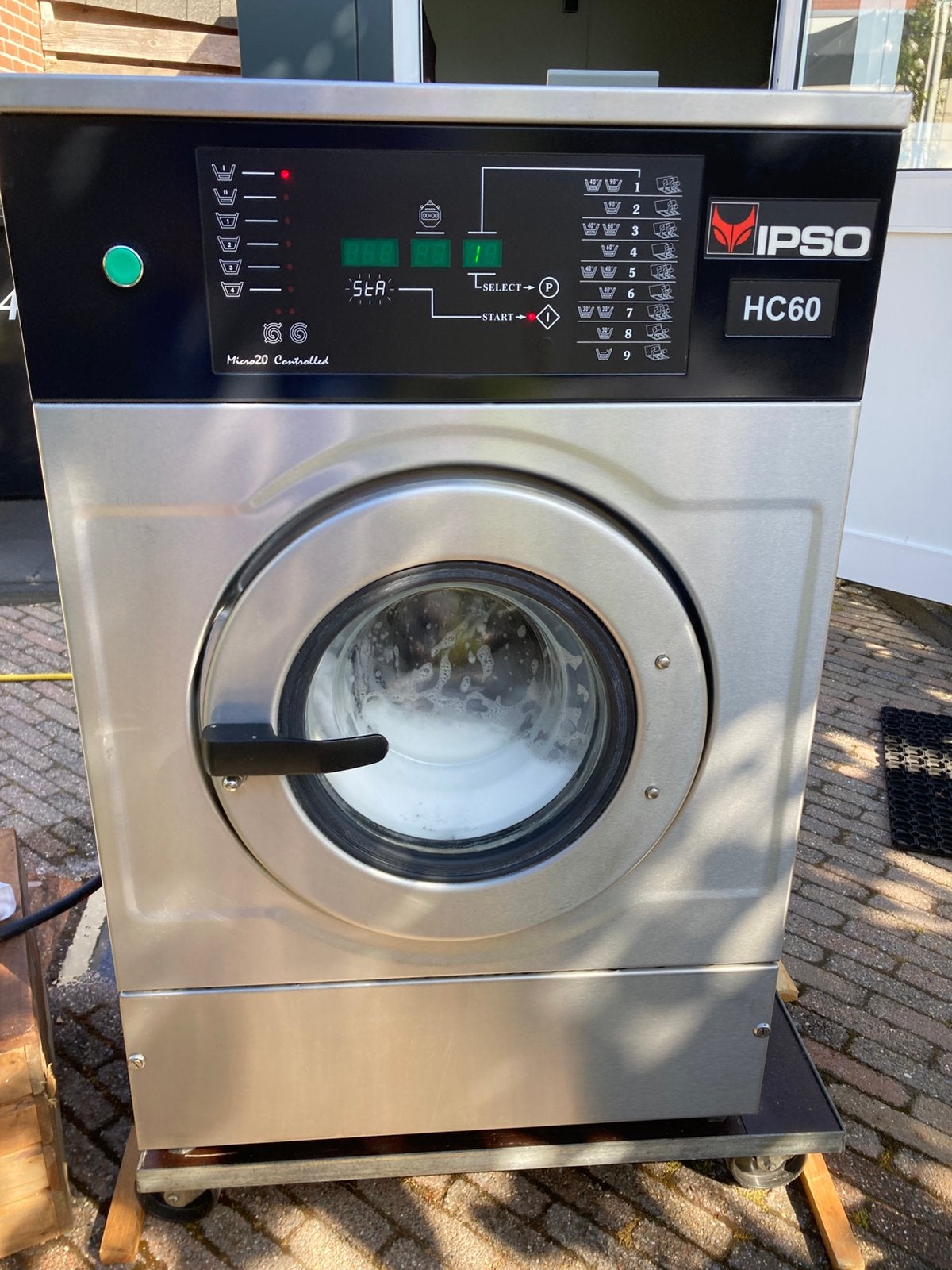 Ipso HC 60 professionele, industriele wasmachine 5.5 kg, Ophalen, 1200 tot 1600 toeren, Gebruikt, 4 tot 6 kg