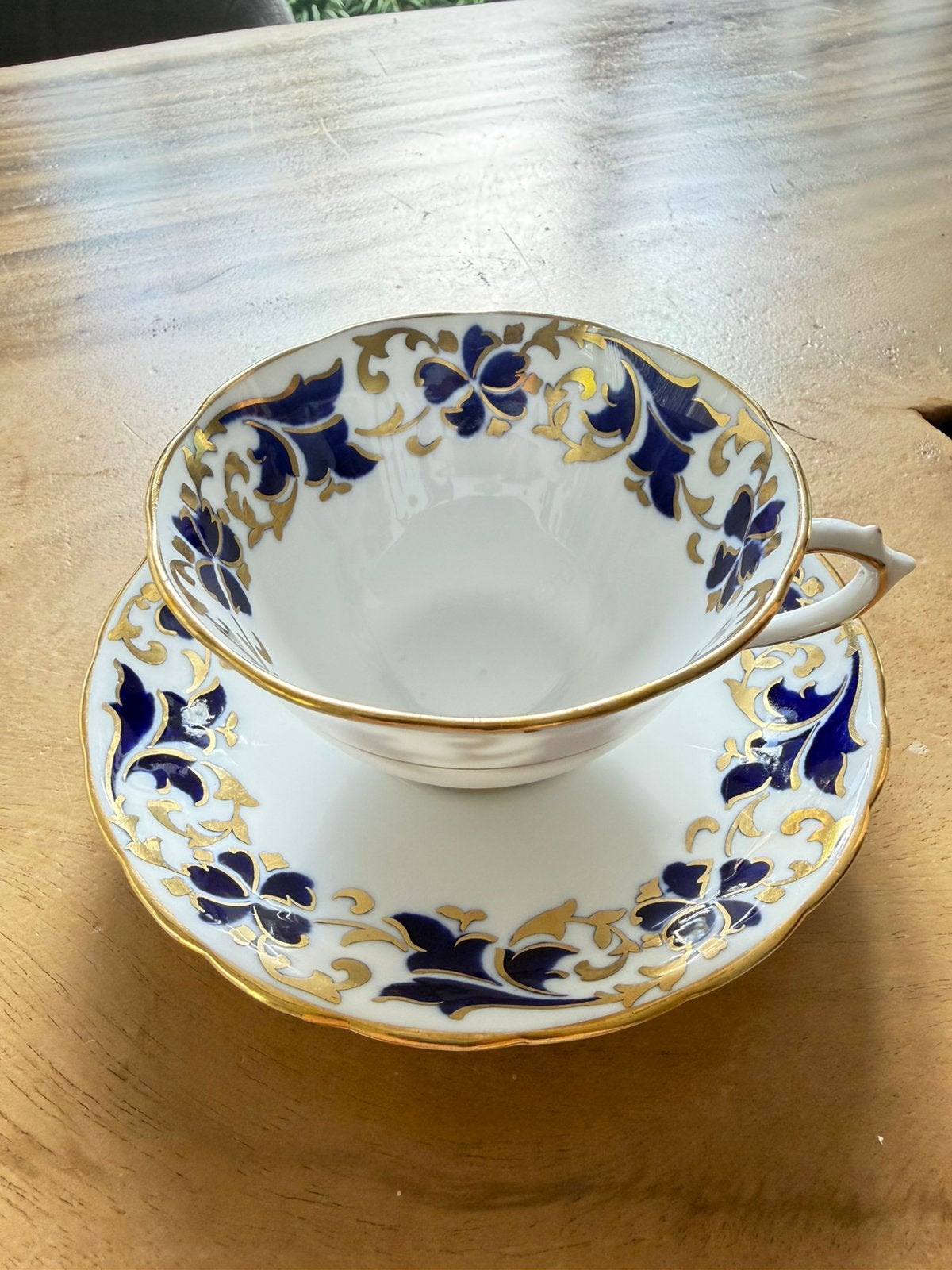 7x Tuscan kop & schotels kobaltblauw/goud – €15 per stuk, Antiek en Kunst, Ophalen of Verzenden