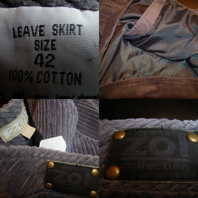 Nieuw Mooie gevoerde Grijze Rib ROK van Zoï lengte 39 cm., Zoï, Maat 42/44 (L), Nieuw, Ophalen of Verzenden