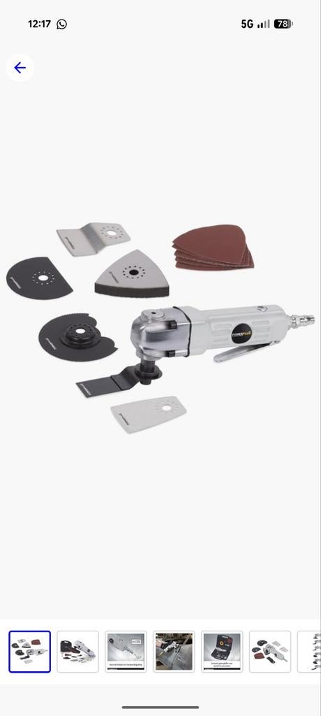 Pneumatische multitool - Zo goed als nieuw, Ophalen of Verzenden, Zo goed als nieuw
