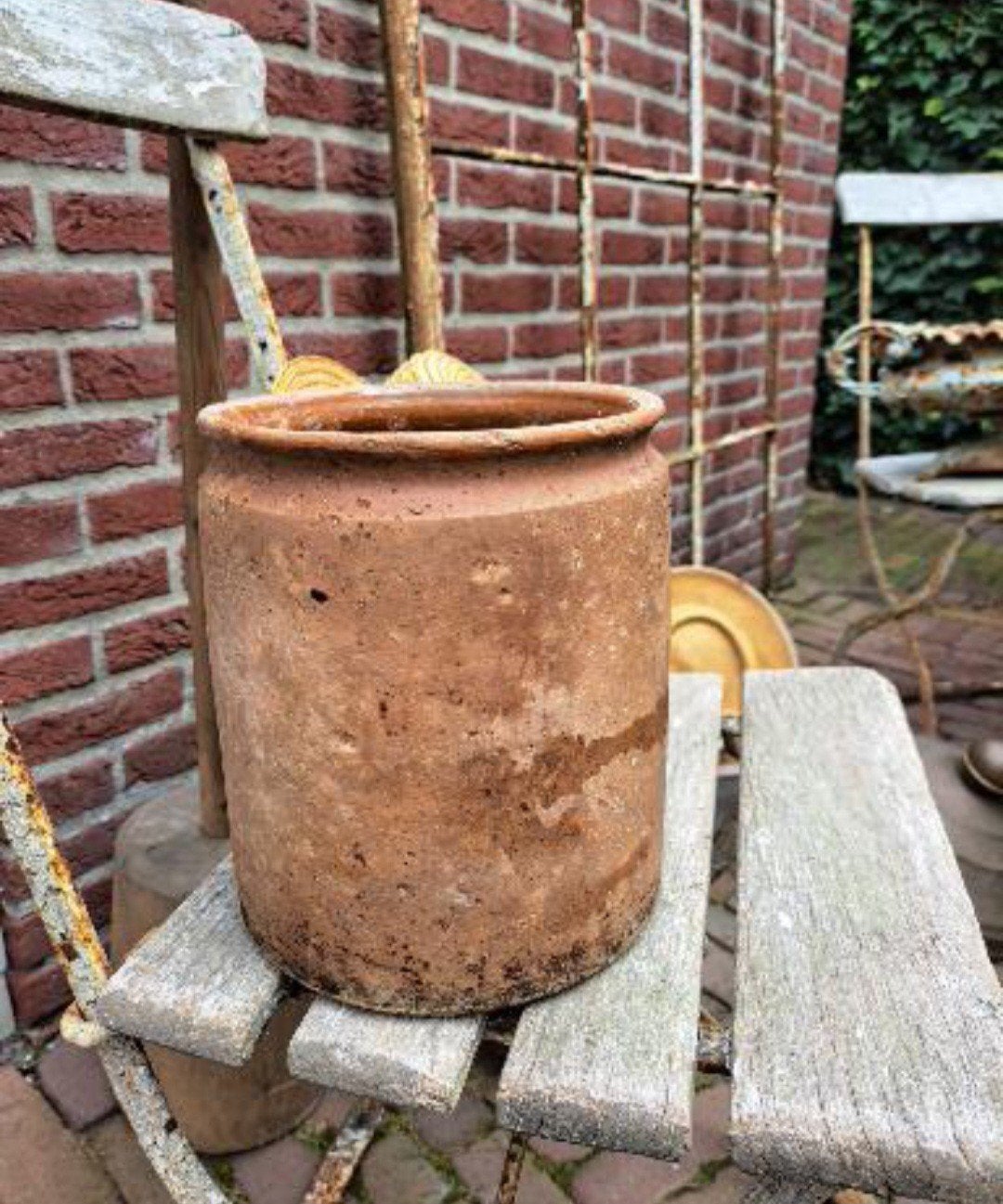 Grote Frans aardewerken pot, Ophalen of Verzenden