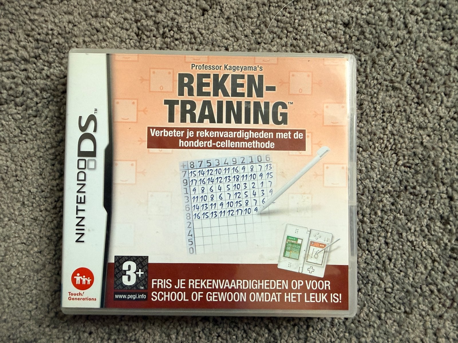 Professor Kageyama's Rekentraining Nintendo DS, Puzzel en Educatief, 1 speler, Ophalen of Verzenden, Zo goed als nieuw
