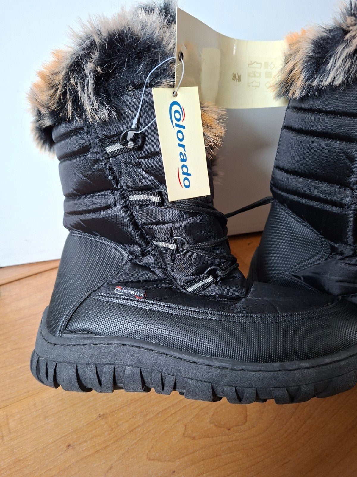 Colorado Snowboots Zwart Maat 38 (vallen kleiner), Colorado, Zwart, Snowboots, Nieuw