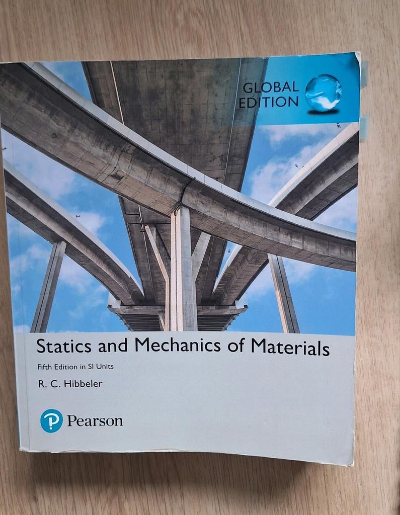 Statics and Mechanics of Materials - R.C. Hibbeler, Gelezen, Overige vakken, Ophalen of Verzenden, R. C. Hibbeler