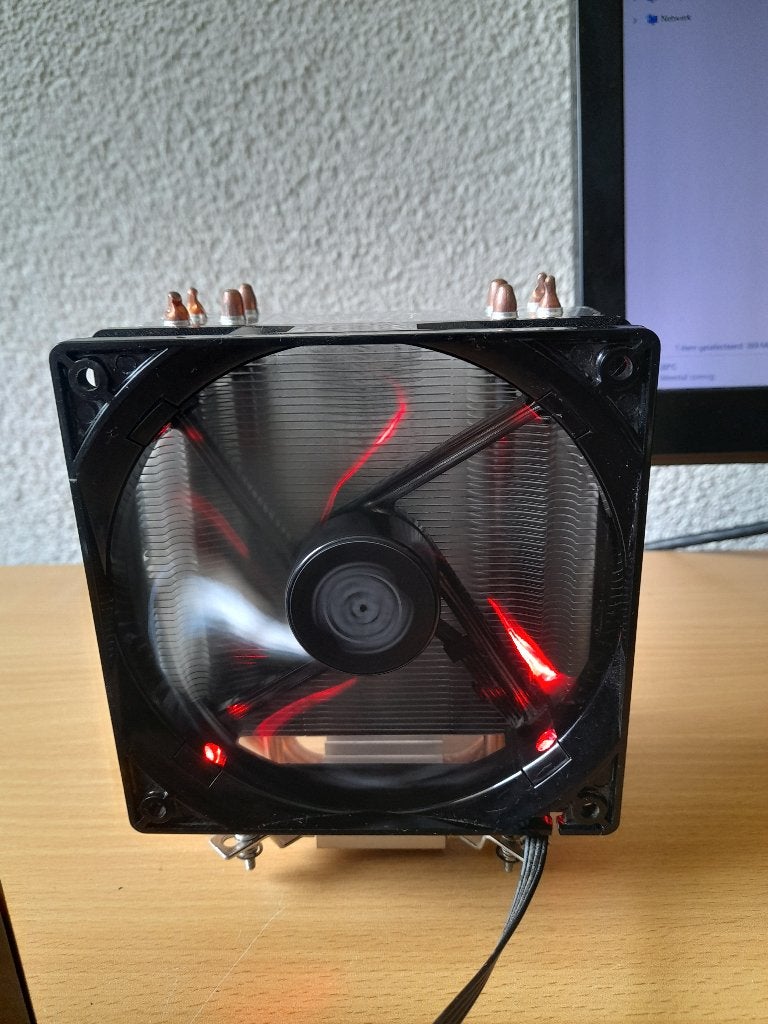 Coolermaster processor koeler/ rode led, Computers en Software, Ophalen, Gebruikt, Luchtkoeling