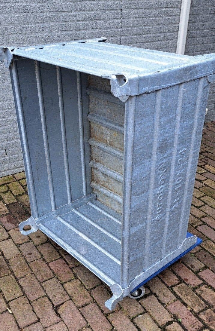 stalen stapelbak verzinkt, Ophalen, 100 cm of meer, 60 cm of meer, 50 cm of meer