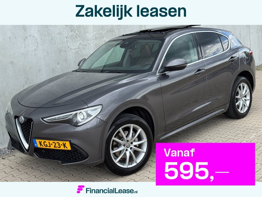 Alfa Romeo STELVIO 2.0 T AWD Ti Pano Navi Leer Trekhaak Adap, Automaat, Automatische klimaatregeling, Euro 6, Leder