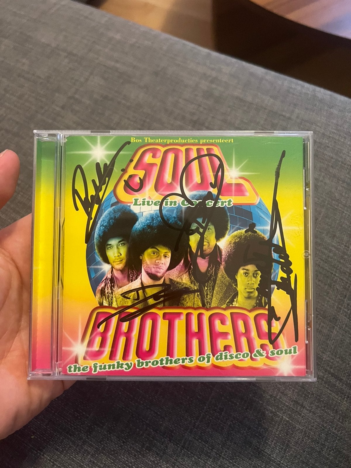 Soul Brothers live in concert cd gesigneerd, Ophalen of Verzenden, Zo goed als nieuw, R&B en Soul
