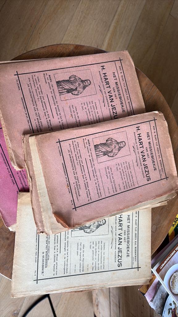 6 Missieboekjes 1929-1920 mijnstreek ottersum kermis soldaat, Ophalen of Verzenden, Zo goed als nieuw, Kaart of Prent