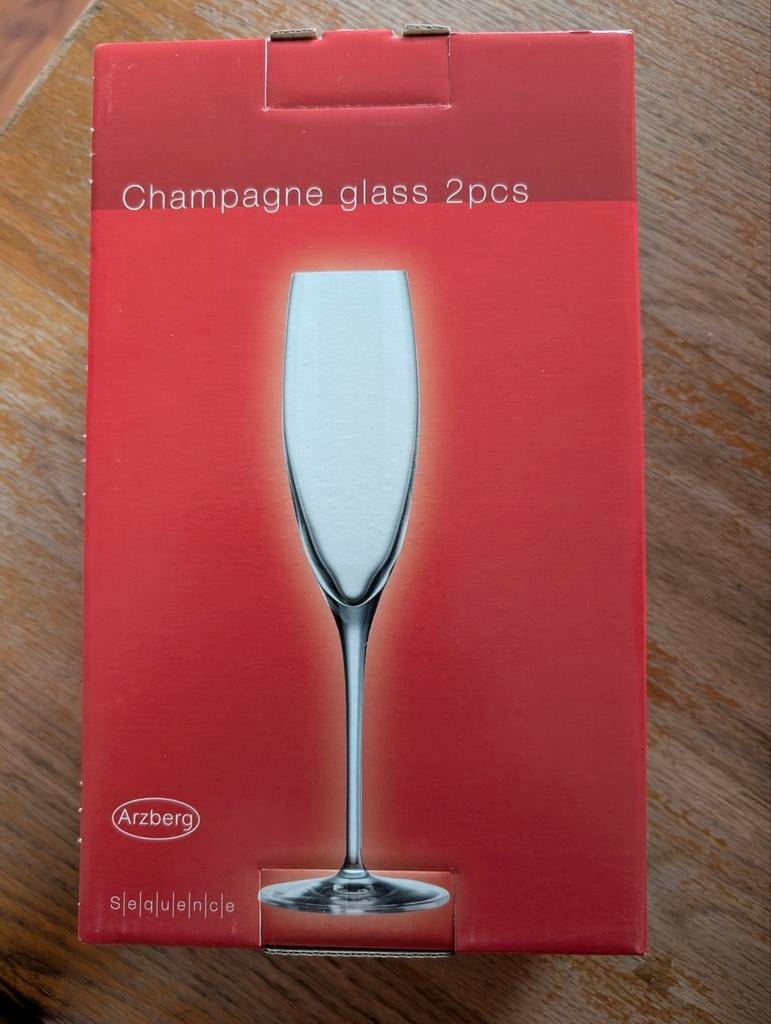 Champagne glazen. Nieuw in doos!, Ophalen of Verzenden, Nieuw, Overige typen