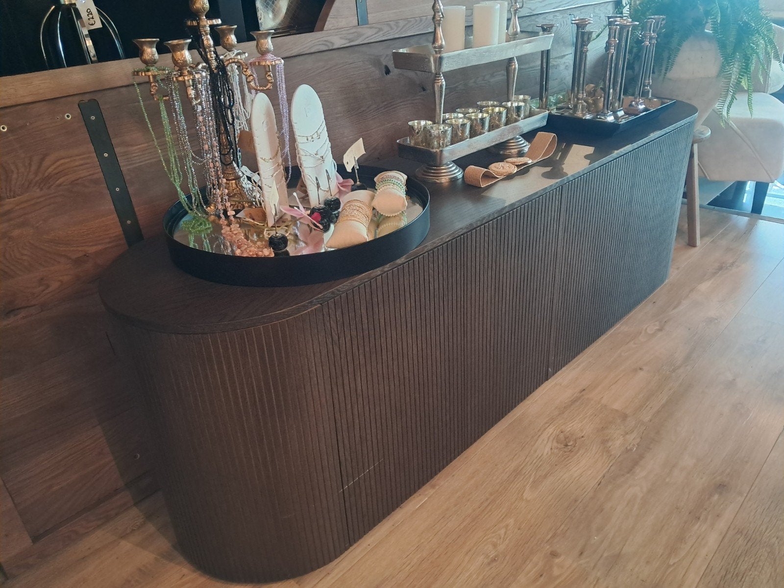 TV/Wandmeubel VAN €1595 VOOR €895, Ophalen, Gebruikt, 150 tot 200 cm, Eikenhout