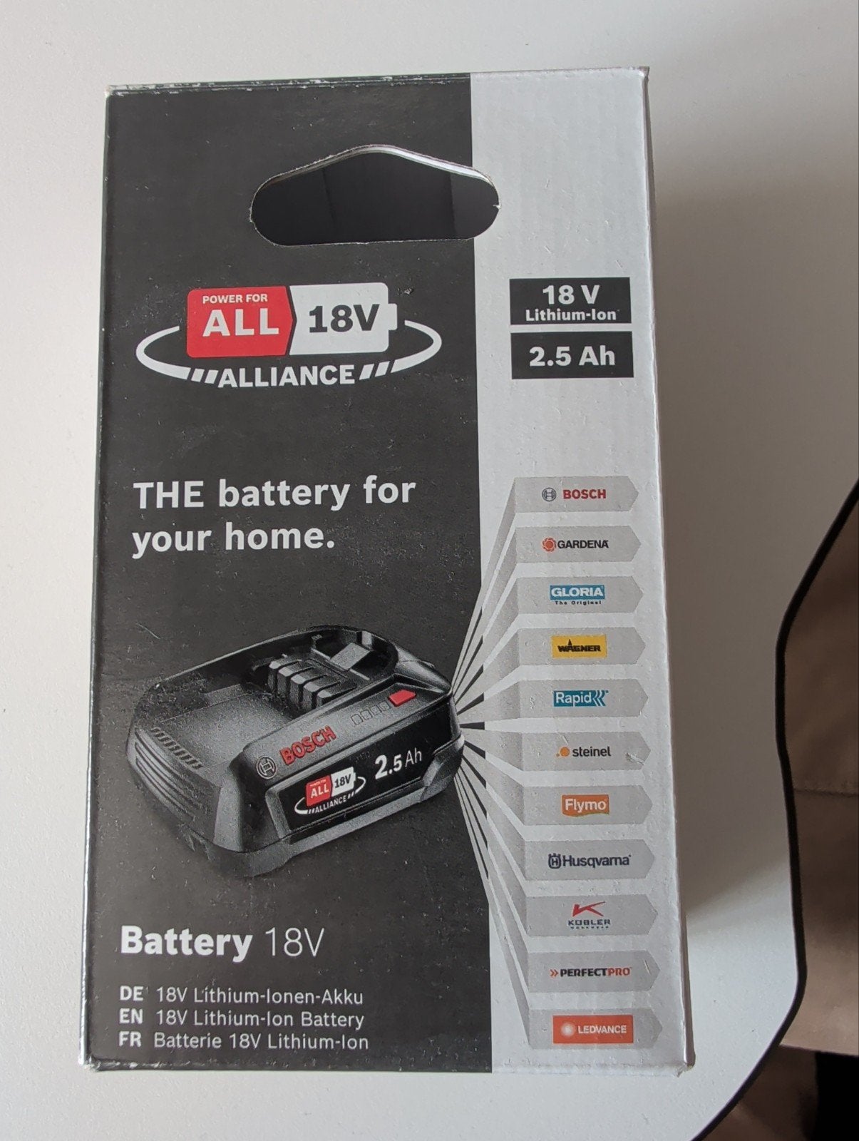 Bosch 18V 2.5 Ah Lithium-Ion Accu - Nieuw in doos, Ophalen of Verzenden, Nieuw, Overige typen