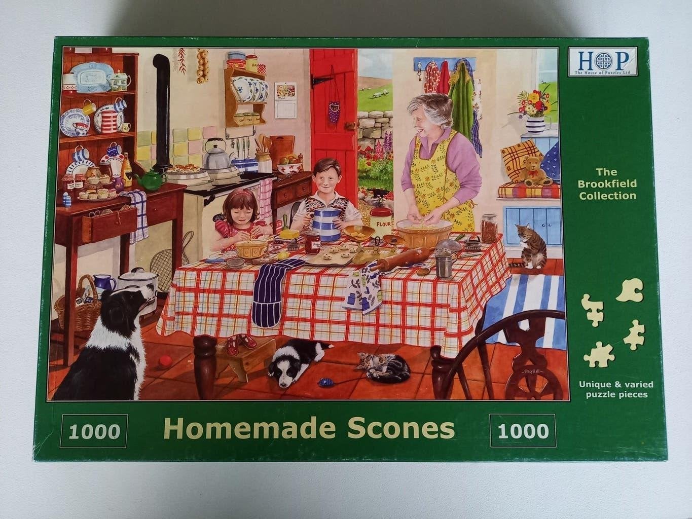 Legpuzzel HOP: Homemade Scones, Ophalen of Verzenden, 500 t/m 1500 stukjes, Zo goed als nieuw, Legpuzzel